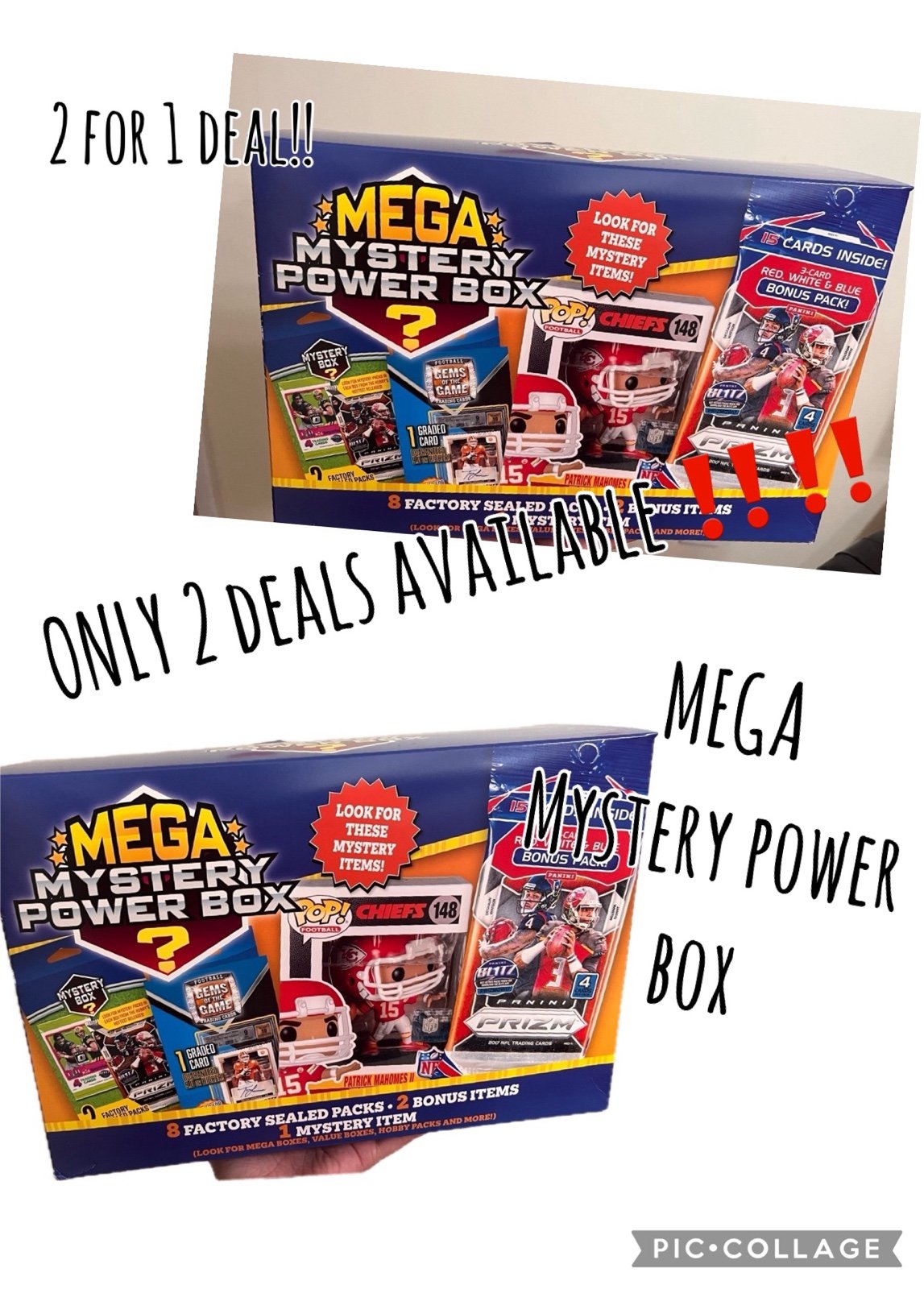 Mystery nfl playing card box 2:1 deal
