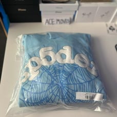 AUTHENTIC Blue Sp5der hoodie