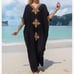 Moroccan Embroidered Beach Kaftan Cover Up