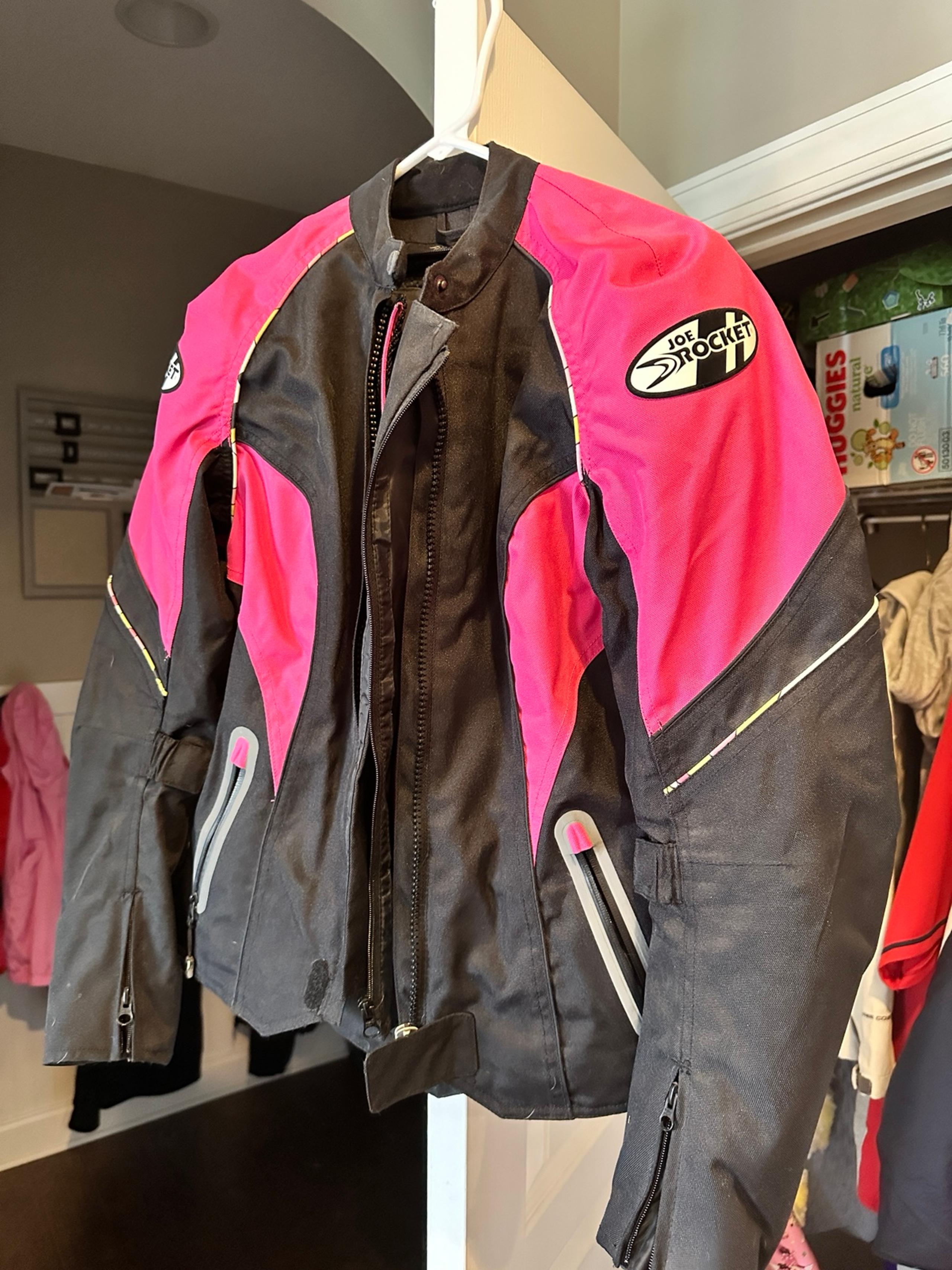 Joe Rocket Womens Motorcycle Jacket With Armor Luna 2.0 Diva Pink Protective