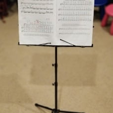 Music Stand, 2 in 1 Dual-Use Folding Sheet Music Stand & Desktop Book Stand