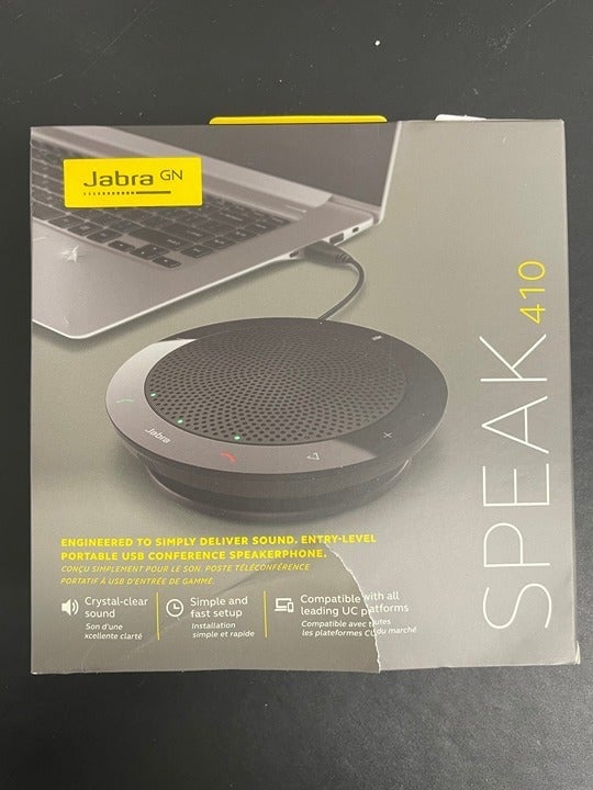 Jabra Speak 410 Uc Coaxial Speakerphone for PC Slim and Compact Design Jabra Speak 410 Uc Coaxial Speakerphone for PC Slim and Compact Design