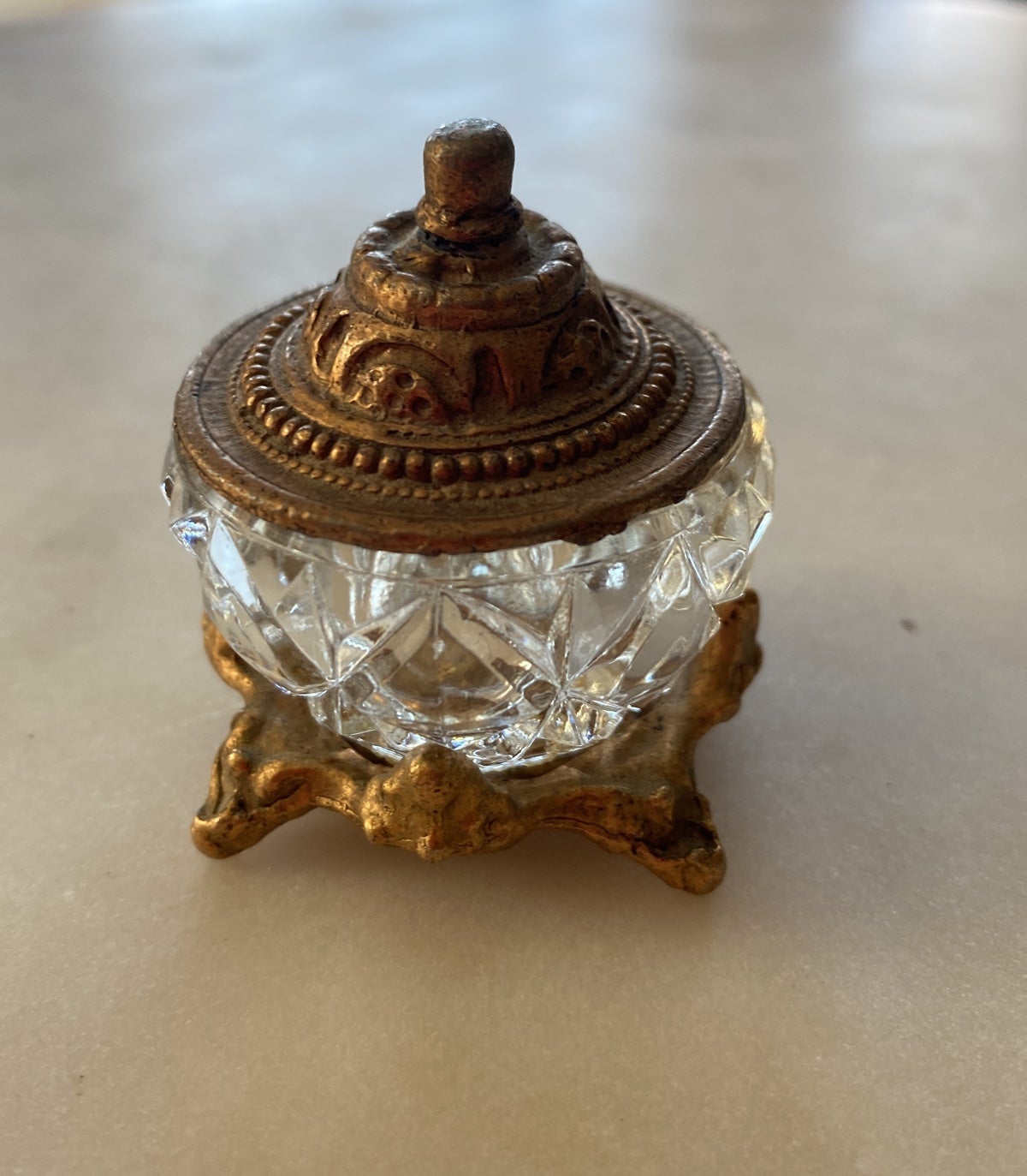 Antique Bohemian Czech crystal /glass