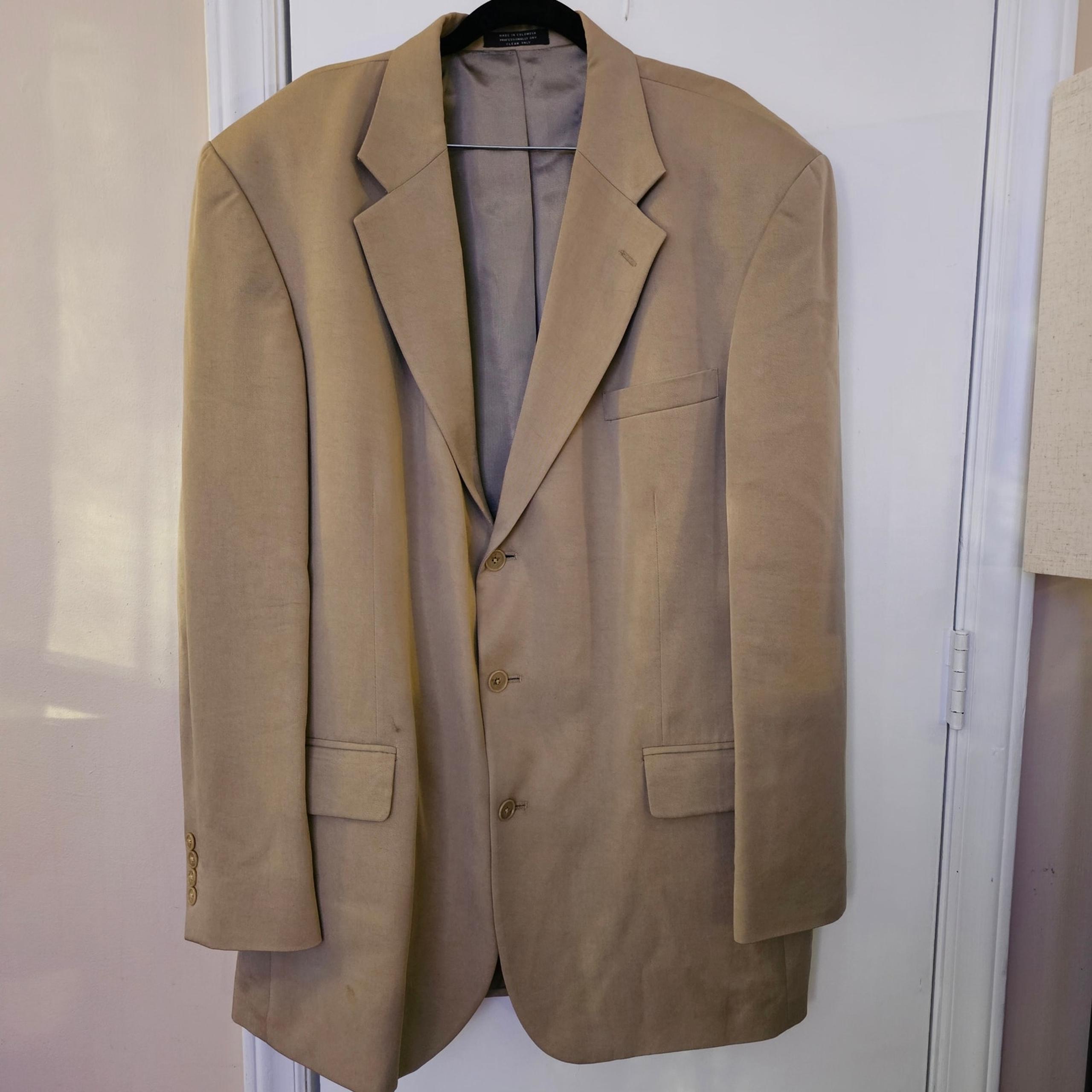 Oscar De La Renta Sport Coat jacket Blazer Size 46L Three Button Capsule Classic