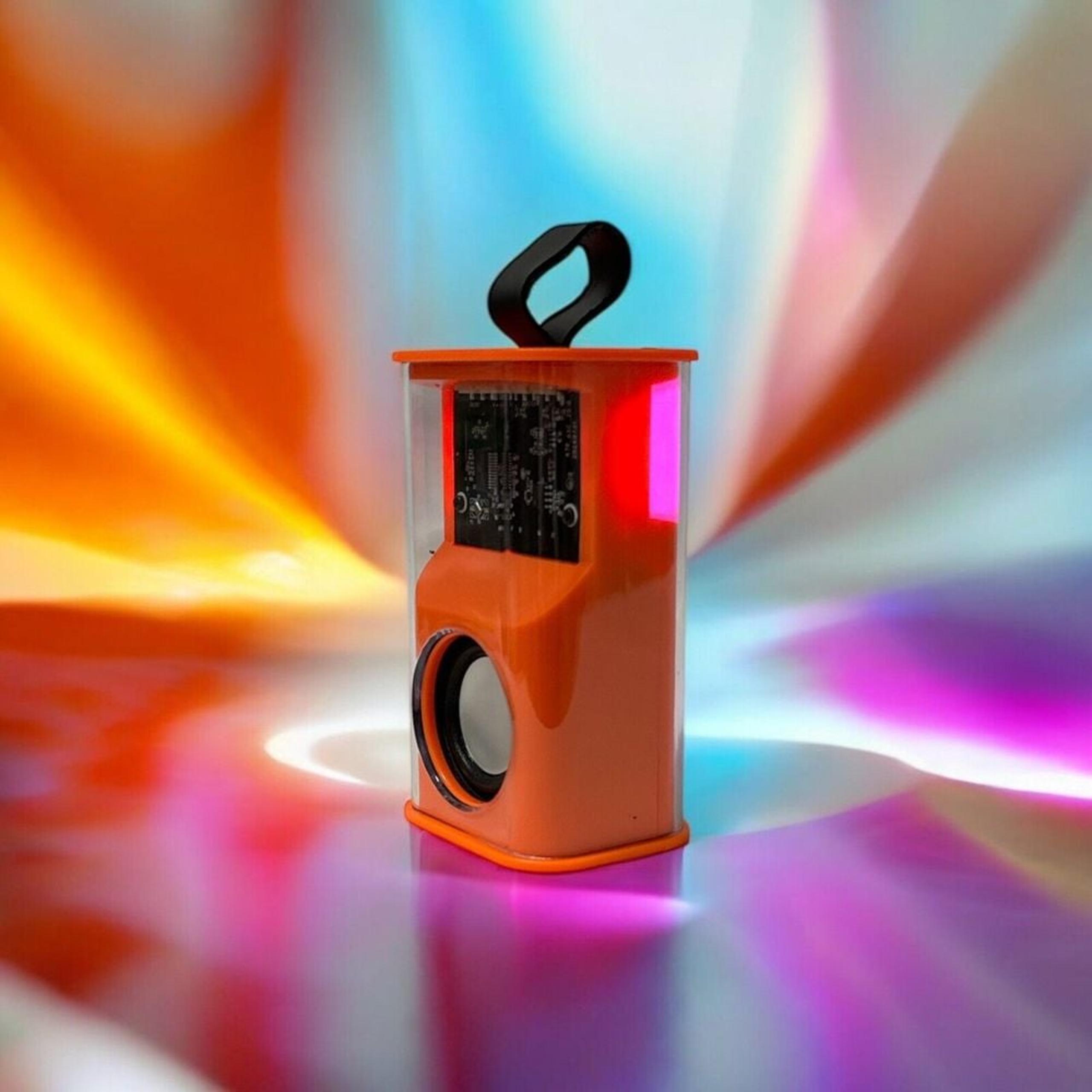 K08 Peterhot Bluetooth Stereo Armour Speakers Wireless Transparent