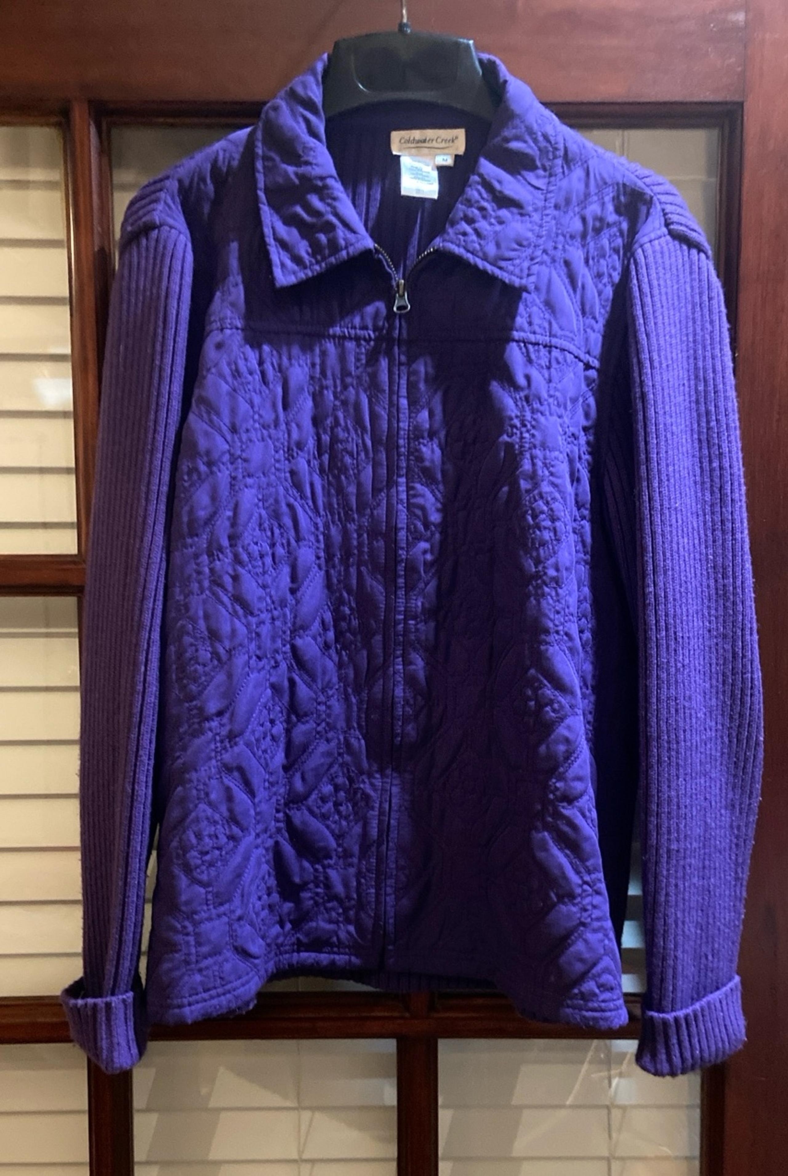 Coldwater Creek women’s purple jacket size M