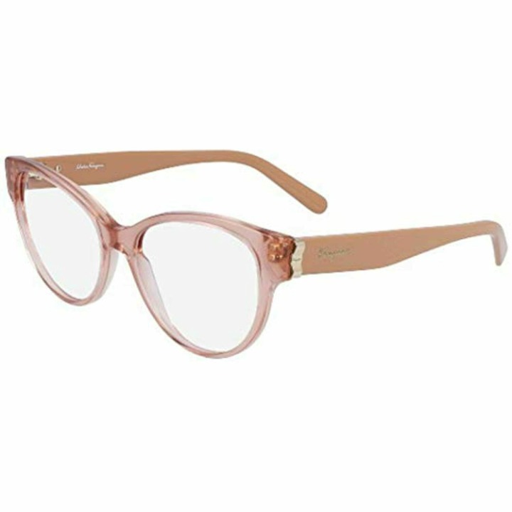 NEW Salvatore Ferragamo SF2863 749 Crystal Peach Eyeglasses 53mm with SF Case