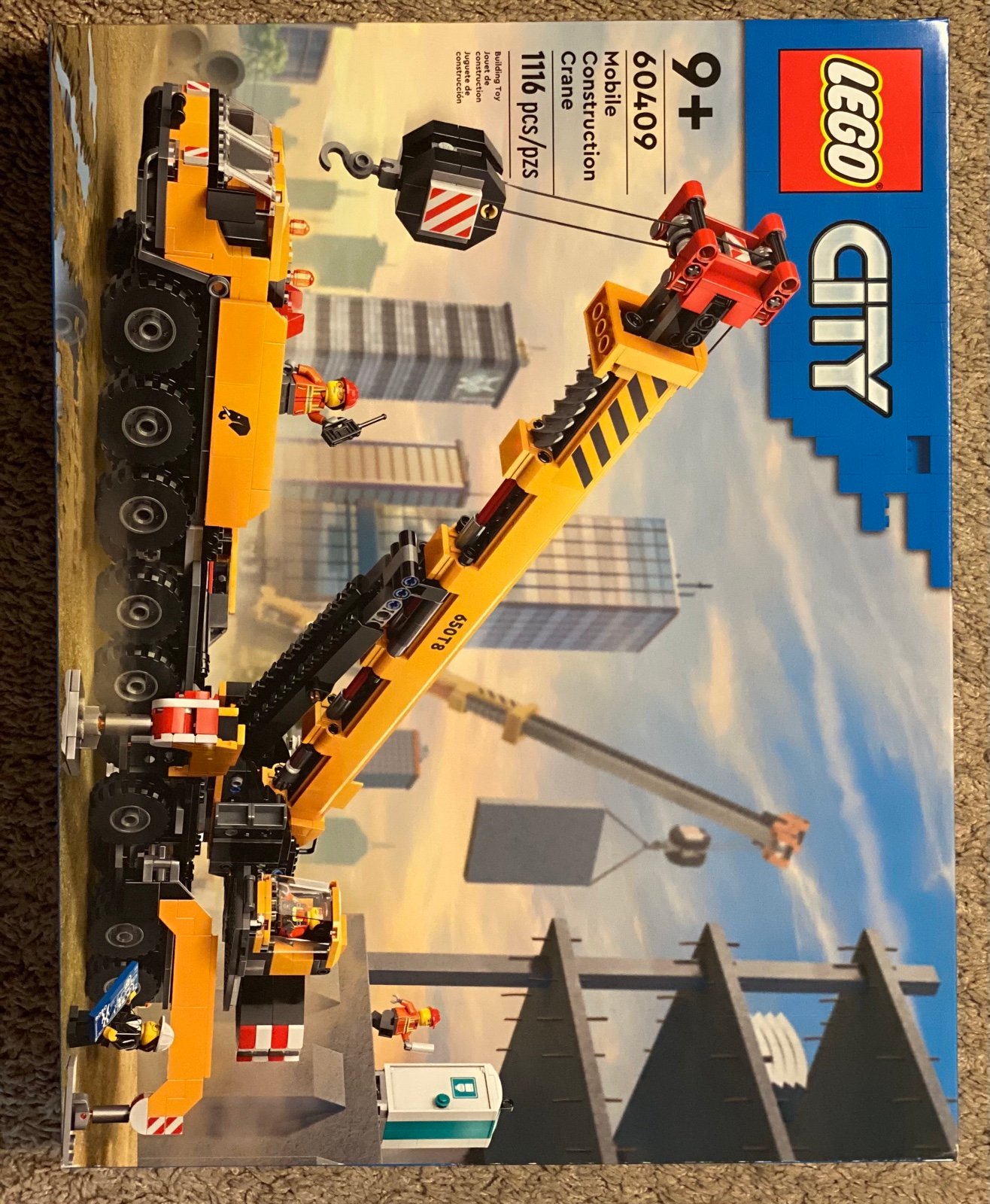 LEGO City Yellow Mobile Construction Crane Building Toy 60409 - NEW - SEALED