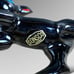Mid Century Black Deer Fawns Chain White Spots Blue Eyes Sonsco Japan Redware