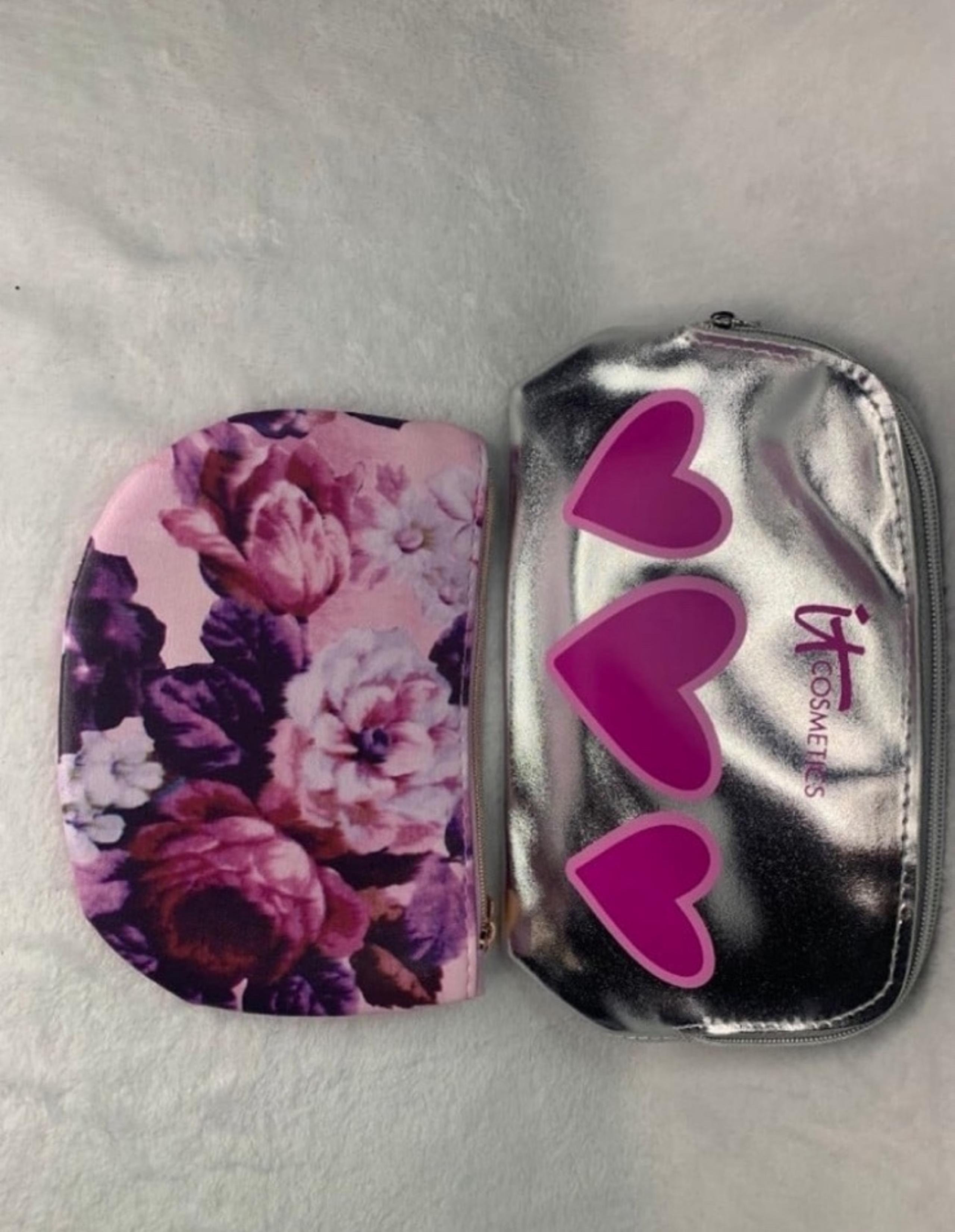 2  BRAND NEW ASSORTED MAKE UP BAGS