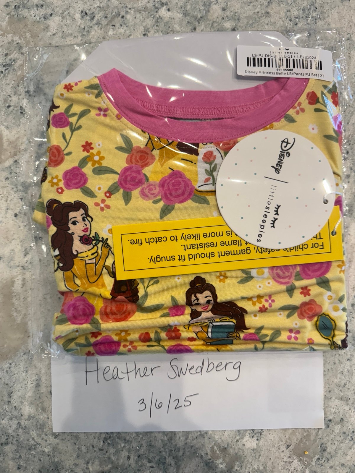 Little Sleepies Princess Belle PJ Set