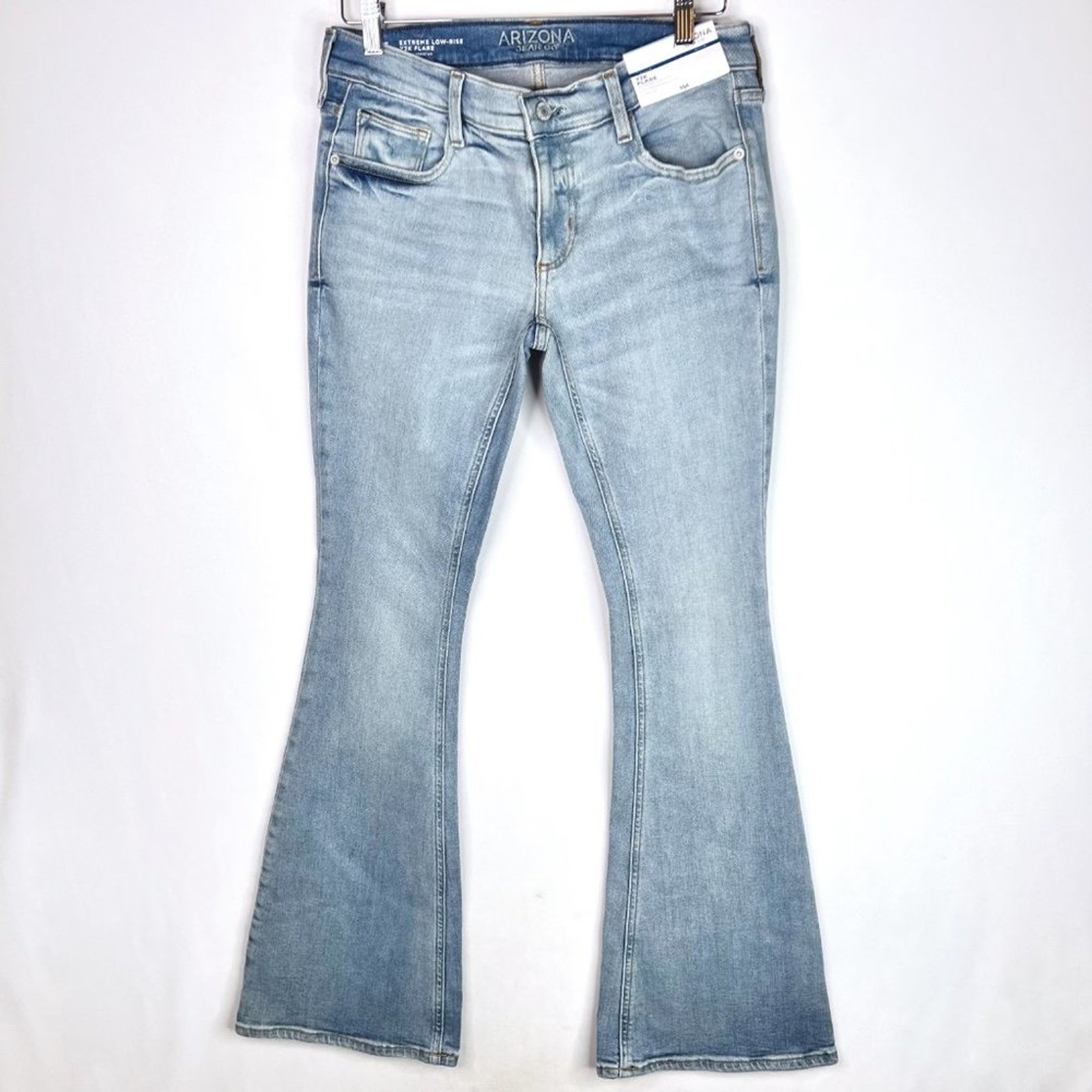 NWT Arizona Jean Co Extreme Y2K Low Rise Flare Jeans 5