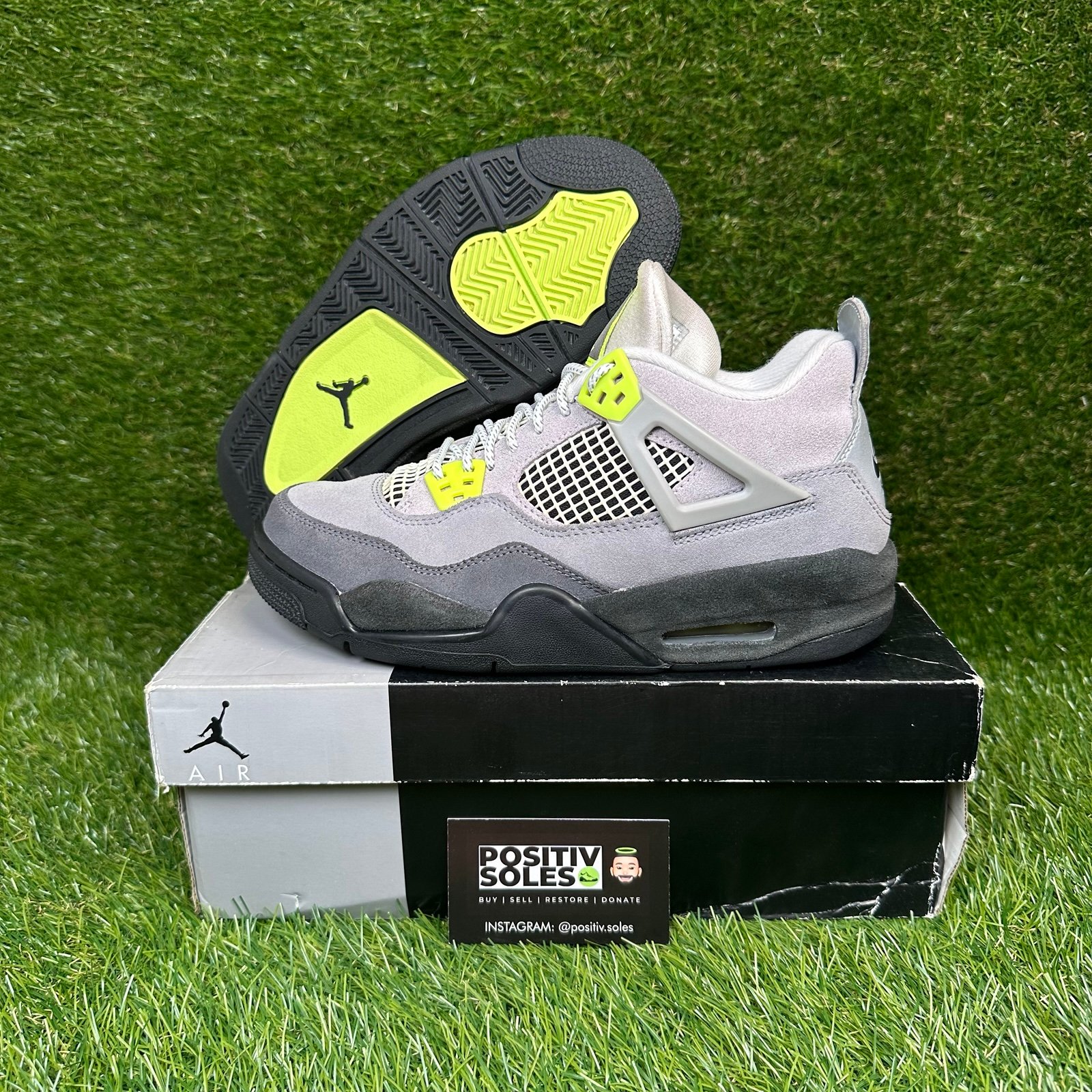 Air Jordan 4 GS Neon 95