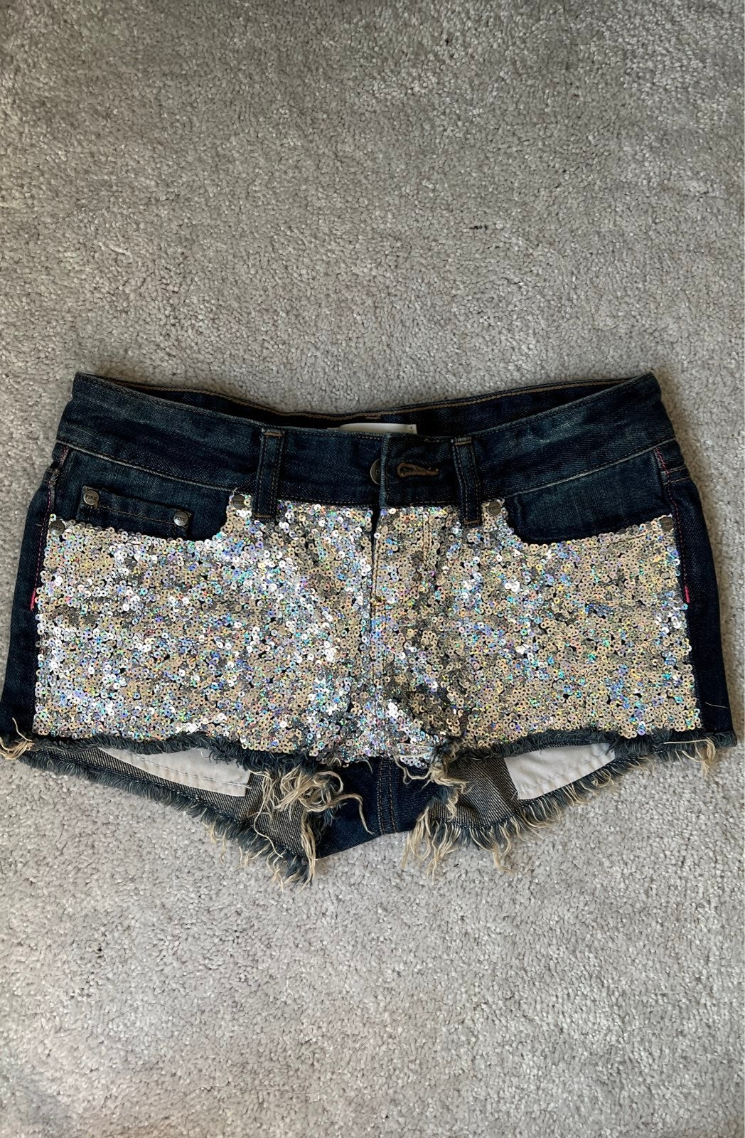 VS PINK Bling Denim Shorts