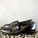 GIANFRANCO LATTANZI High End Black Leather Slip On Loafer Shoes Size 6.5M 8.5W