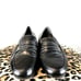 GIANFRANCO LATTANZI High End Black Leather Slip On Loafer Shoes Size 6.5M 8.5W