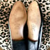 GIANFRANCO LATTANZI High End Black Leather Slip On Loafer Shoes Size 6.5M 8.5W
