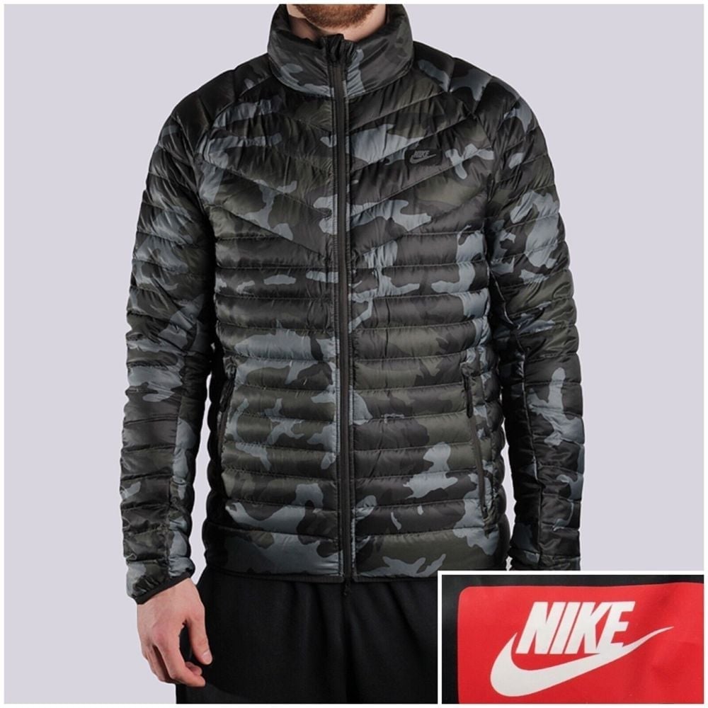 Nike Guild 550 Jacket Men's Size L Duck Down Camo Puffer Winter 708324-037