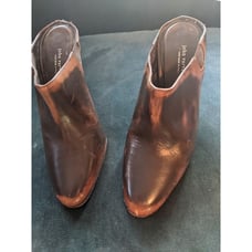 Vintage John Varvatos Leather Brown Mules