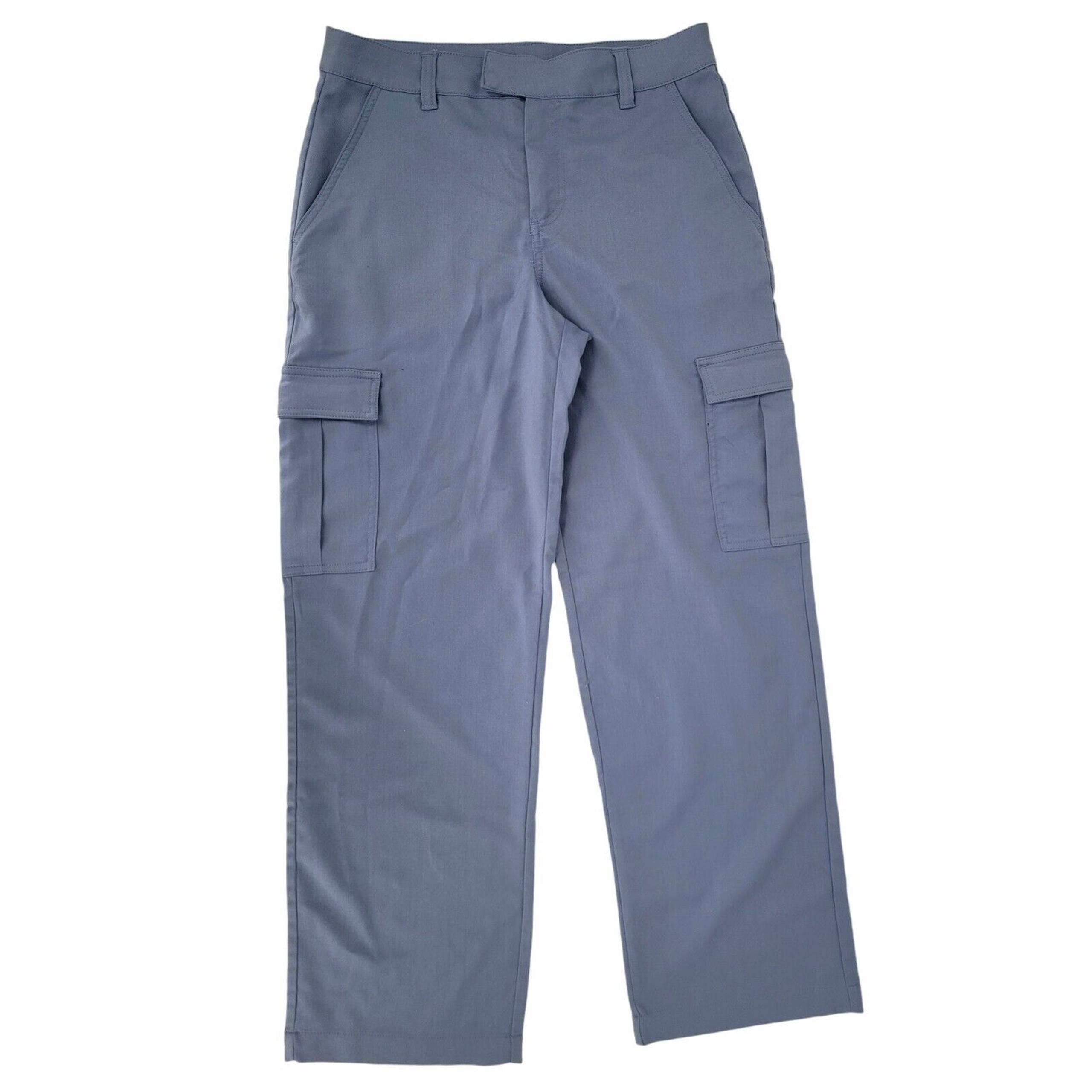H&M Divided Women's Cargo Pants Size 6 US Blue High Waist Utility Workwear