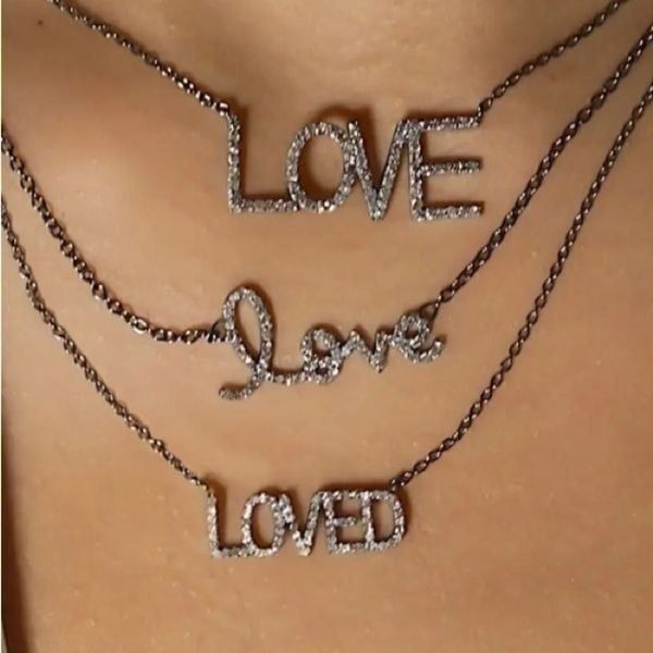 Love Script Necklace