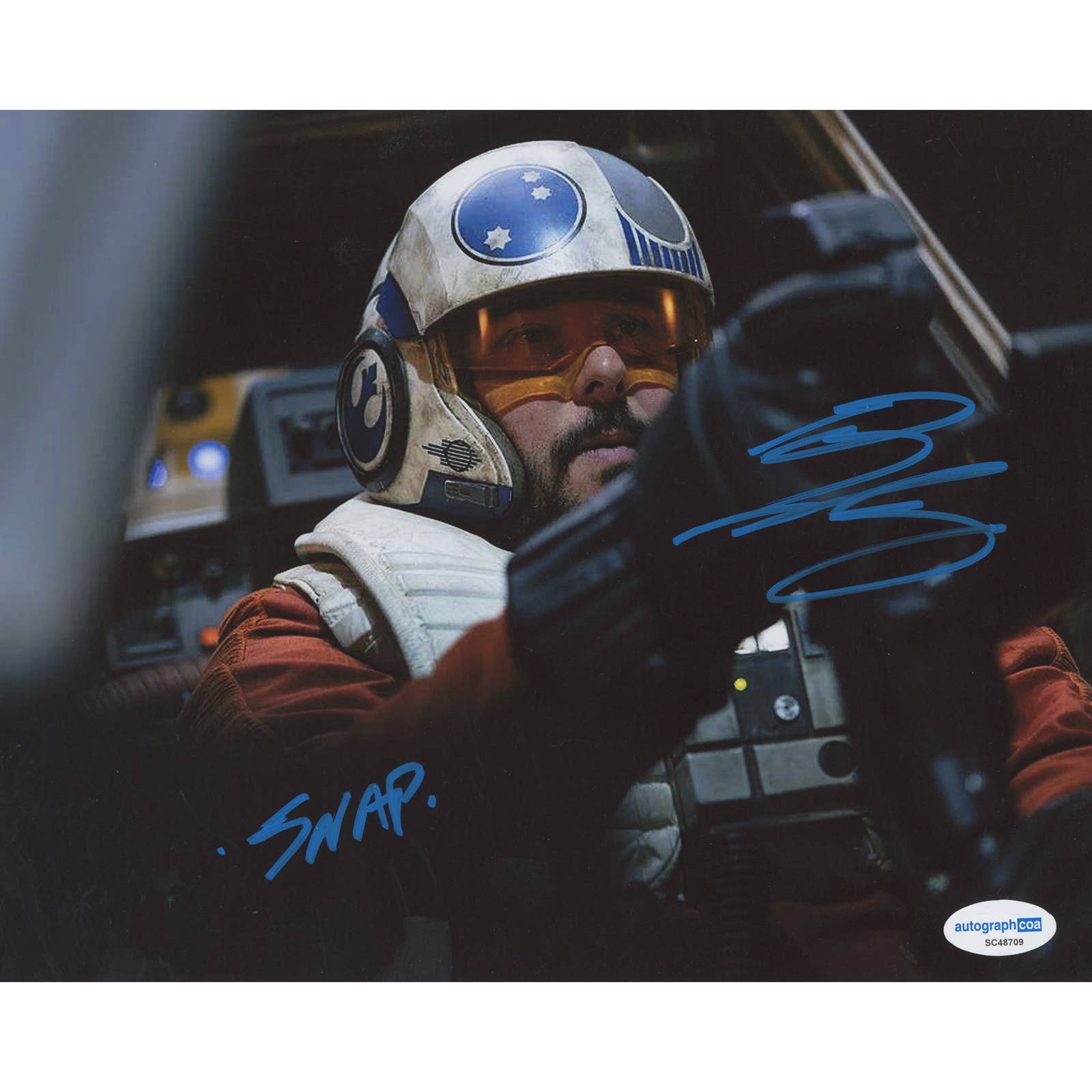 Greg Grunberg signed 8x10 photo Temmin Snap Wexley Star Wars Force Awakens ACOA