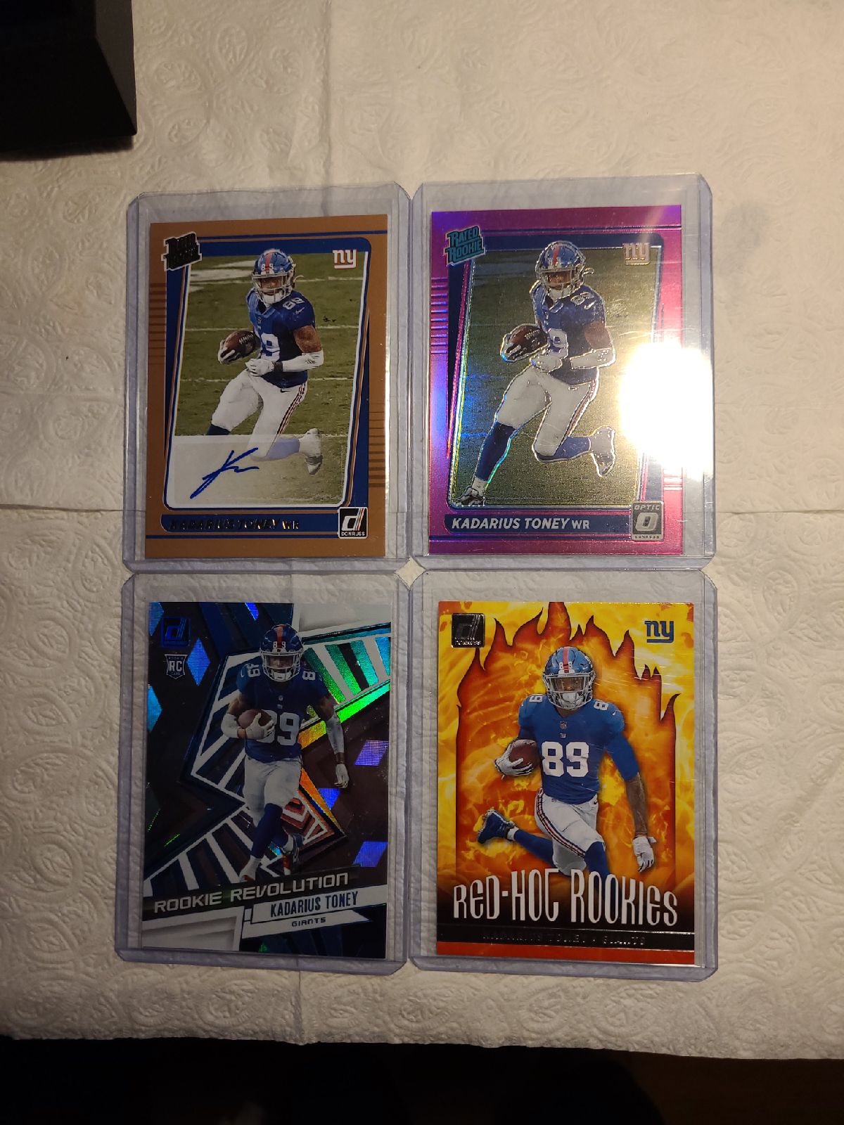 4 Card Kadarius Toney Lot