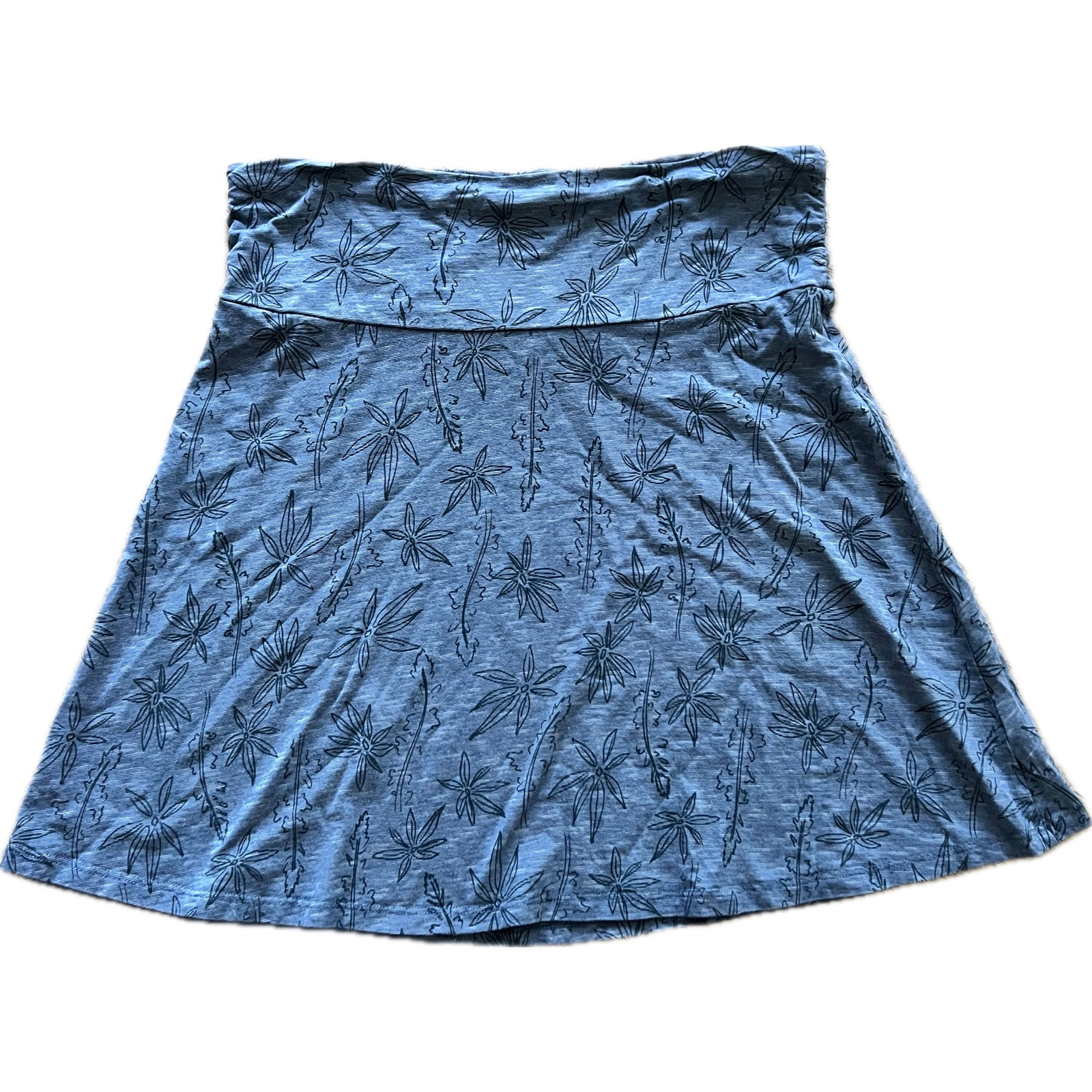 Toad & Co Chaka Skirt Blue Organic Blue M Tennis Golf Athletic Beach Organic