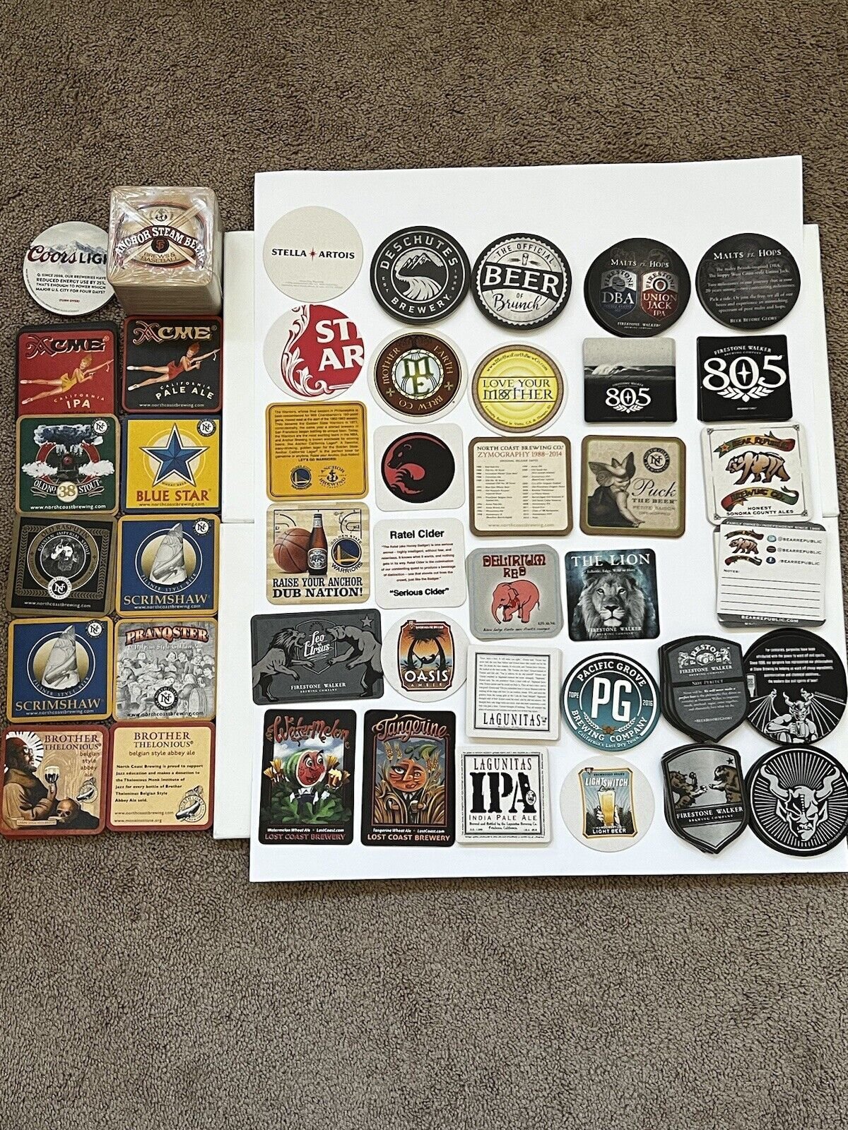 226 New Beer Bar Coasters Pint Glass Mat Coaster Craft Beer Lot