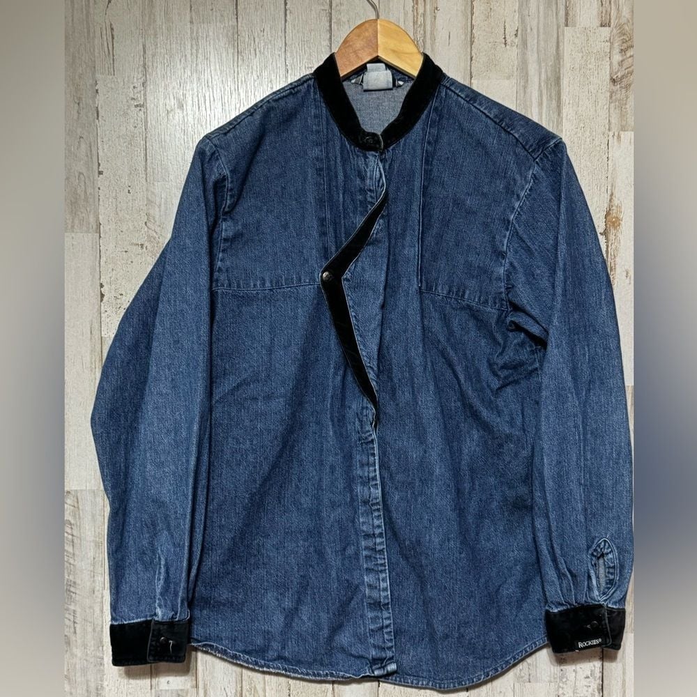 Vintage Rockies Denim Button Down Large