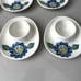 Figgjo Flint Norway Set 8 Egg Cups Mid Century Modern Scandinavian Design Floral