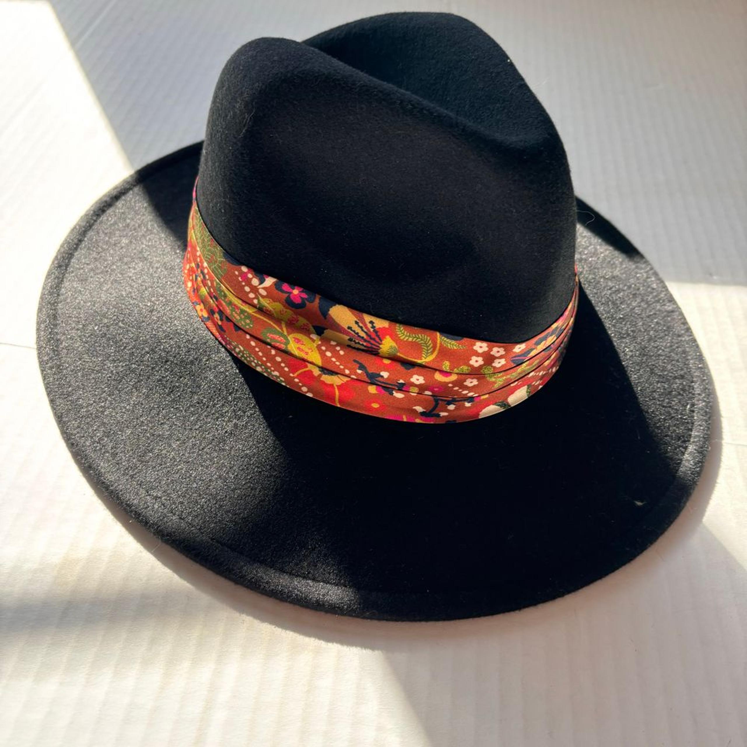 Stylish Black Fedora Hat with Vibrant Latino Heritage Month Band - Target