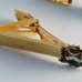 VINTAGE GOLD PLATED USA NATIONAL WAR COLLEGE SQUARE CUFF LINKS AND TIE CLIP NOS