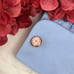 Elegant White and Gold Round Laser Engraved Floral Cufflinks