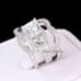 His Hers Princess Diamond Cut Real 925 Wedding Band Rings Engagement Ring