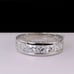 His Hers Princess Diamond Cut Real 925 Wedding Band Rings Engagement Ring