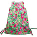Lilly Pulitzer Girls Razz Berry Catty Shack Classic Shift Dress Size 10 Years