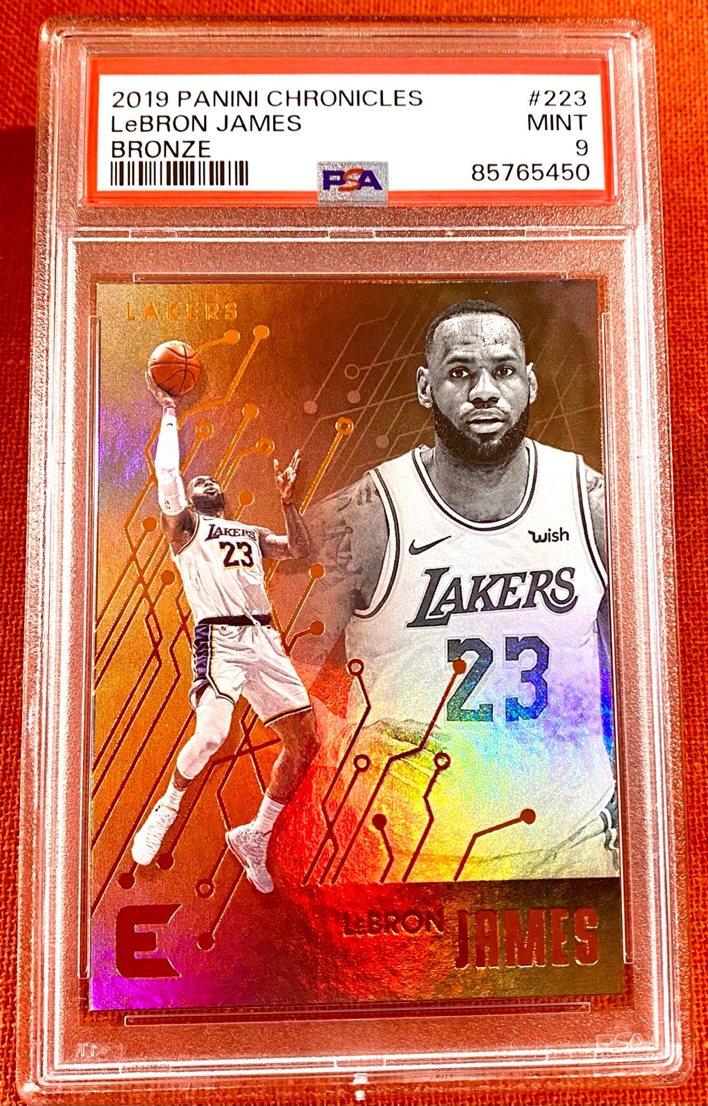 2019-20 Panini Chronicles Essentials Bronze LeBron James #223 PSA 9 MINT