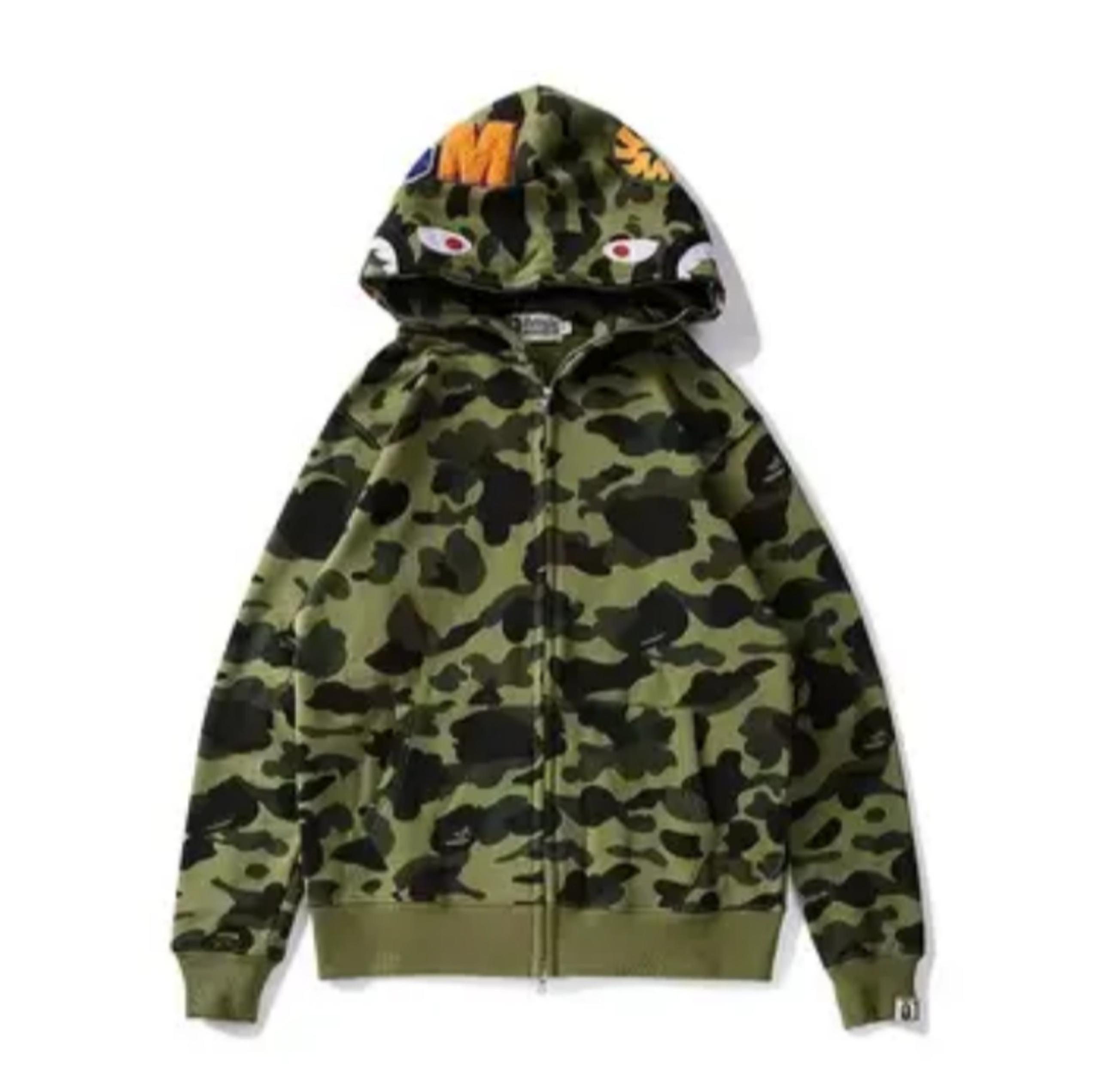 BATHING APE ARMY GREEN HOODIE