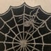 Nicole Miller Beaded Halloween Spiders web Charger 2 Placemats Spooky Spiderweb