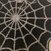 Nicole Miller Beaded Halloween Spiders web Charger 2 Placemats Spooky Spiderweb