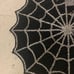 Nicole Miller Beaded Halloween Spiders web Charger 2 Placemats Spooky Spiderweb