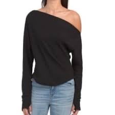 House of Harlow | Waffle Knit Off Shoulder Top