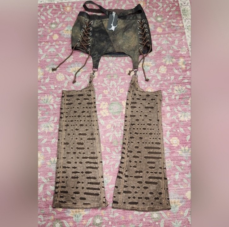 DOLLSKILL ECHO SKIRT WITH LEG WARMERS DARKER WAVS S