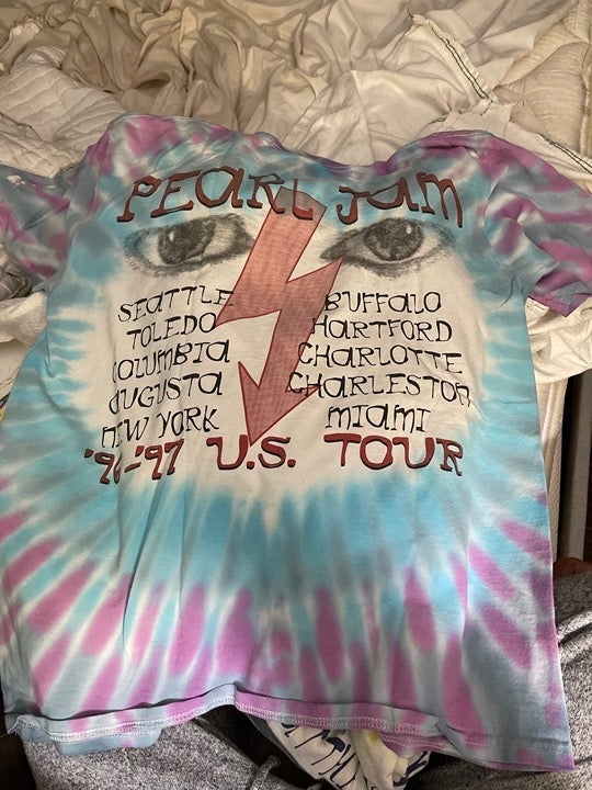 pearl jam vintage no code 1996-1997 tour t shirt