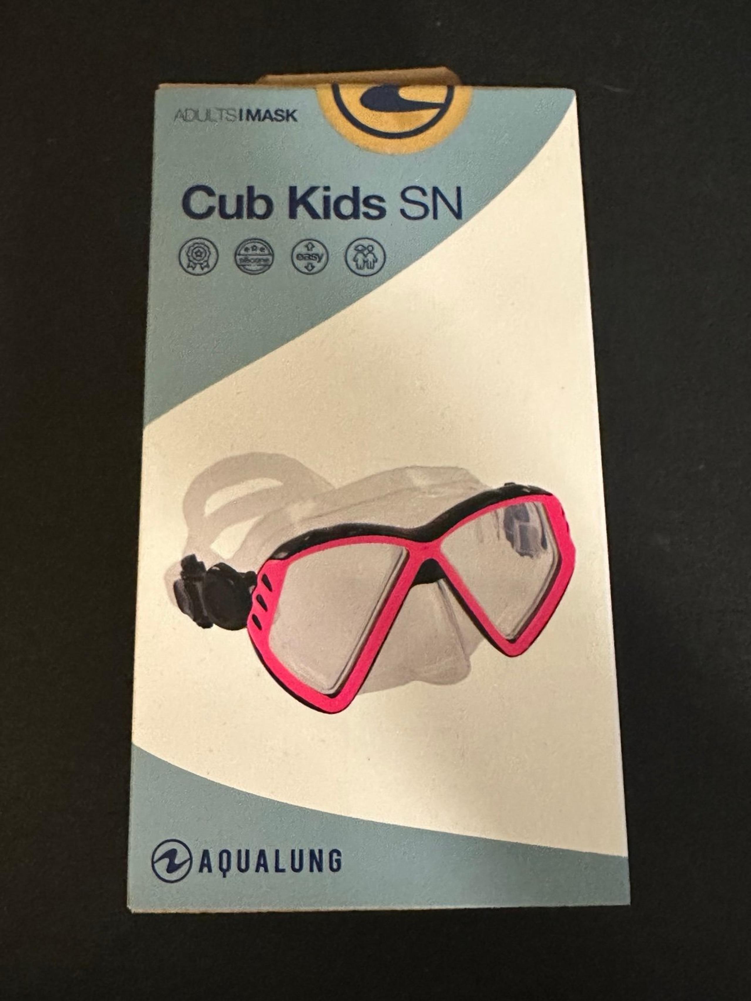 AquaLung Cub Kids SN Adult Pink Diving Mask