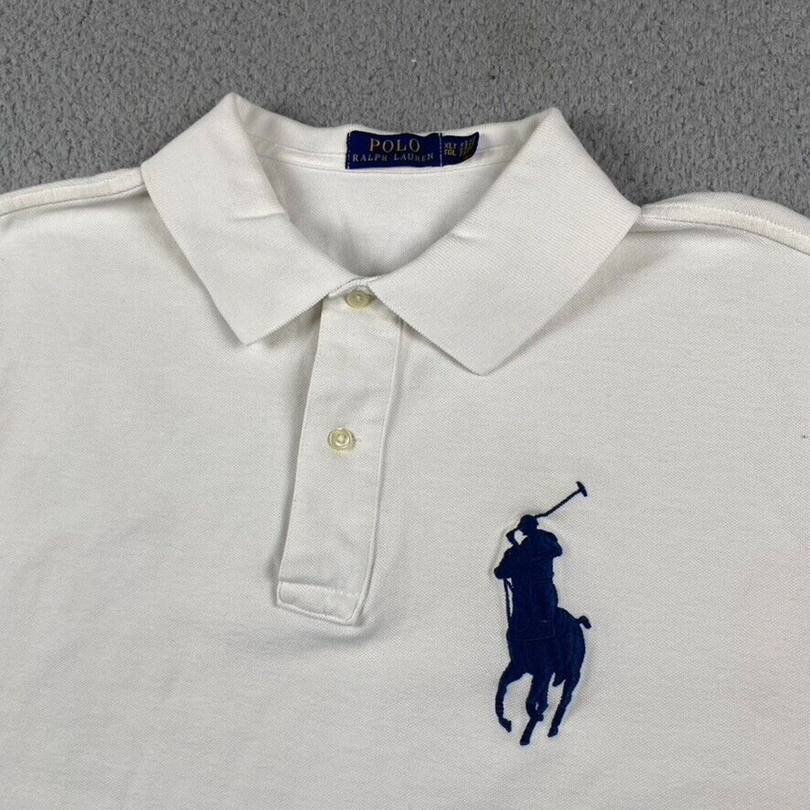 Polo Ralph Lauren Polo Golf Causal Shirt Men's XLT White Big Pong #3