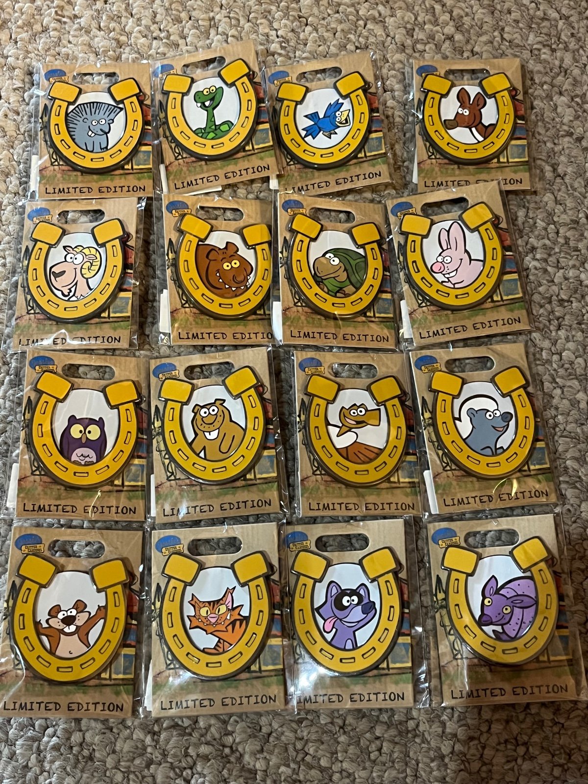 D23 WDI Jessie’s Critter Carousel Disney Toy Story Midway COMPLETE SET 16 Pins