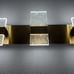 Gold Modern 3 Light Vanity Fixture Glam LED Light New