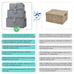 Set of 3 Woven Storage Basket Bin Wicker Hamper Stackable Box with Lid & Lock